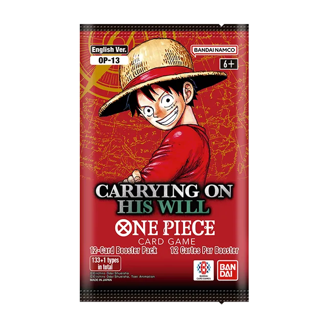 Official One Piece OP-13 Carrying On His Will booster pack