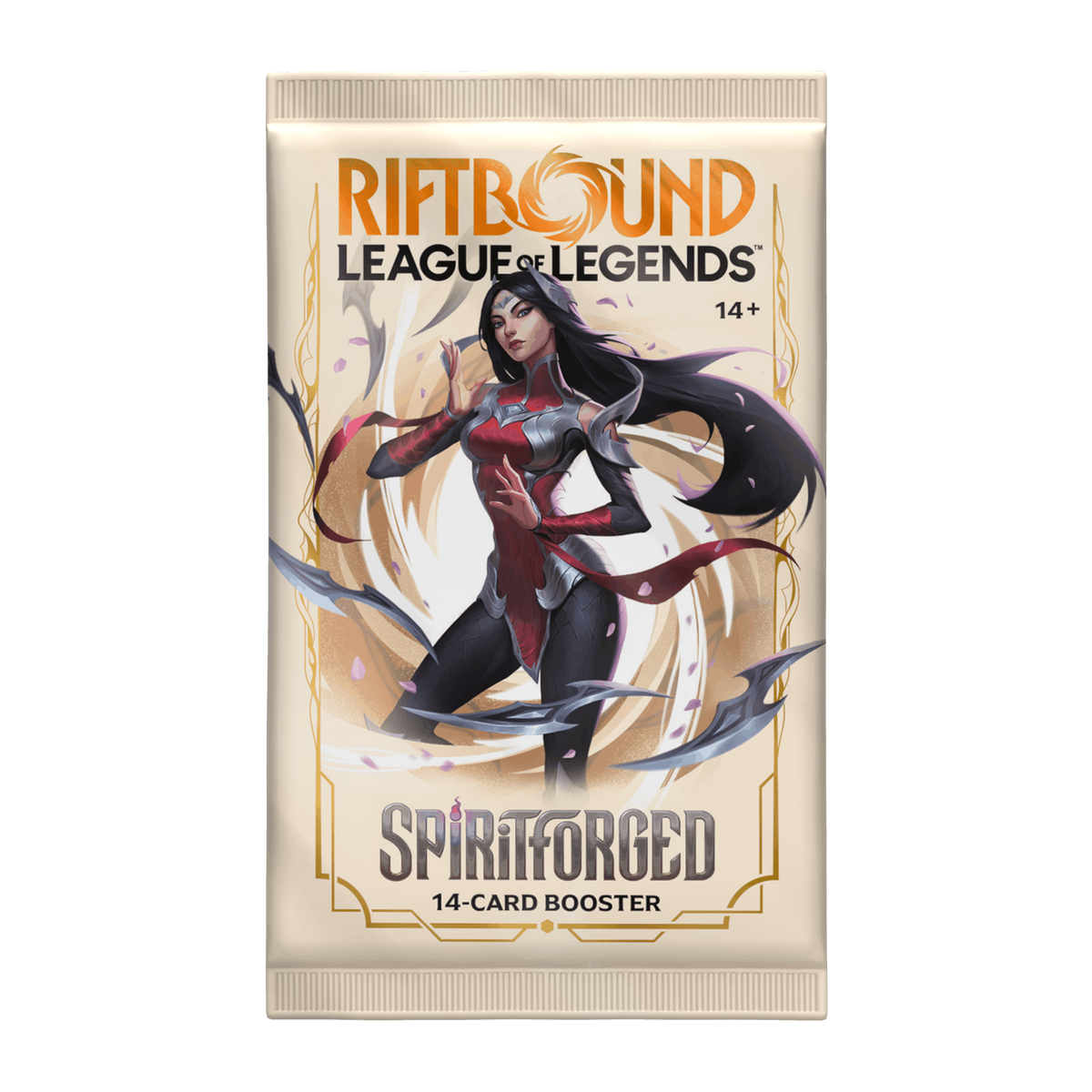 Riftbound Spiritforged booster box and booster pack